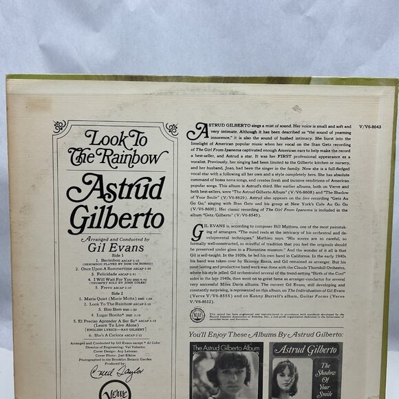 Look to the Rainbow LP Gil Evans Astrud Gilberto - Picture 2 of 4